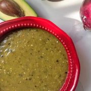 Homemade salsa verde