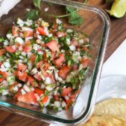 Pico de gallo recipe post.