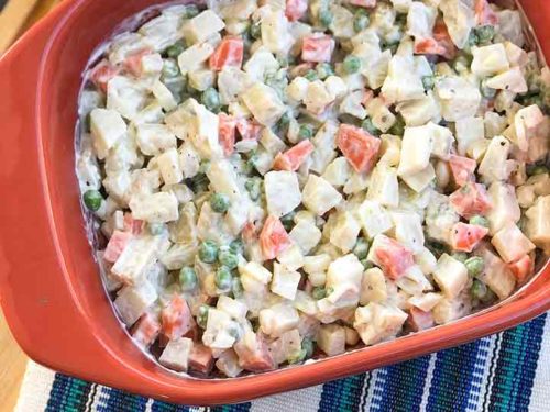 How to Make Ensalada Rusa (Dominican Potato Salad) - Dominican Cooking