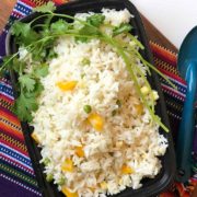 Plated Mexican White Rice