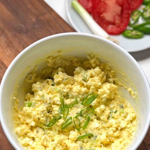 Fluffy Egg Salad In Bowl