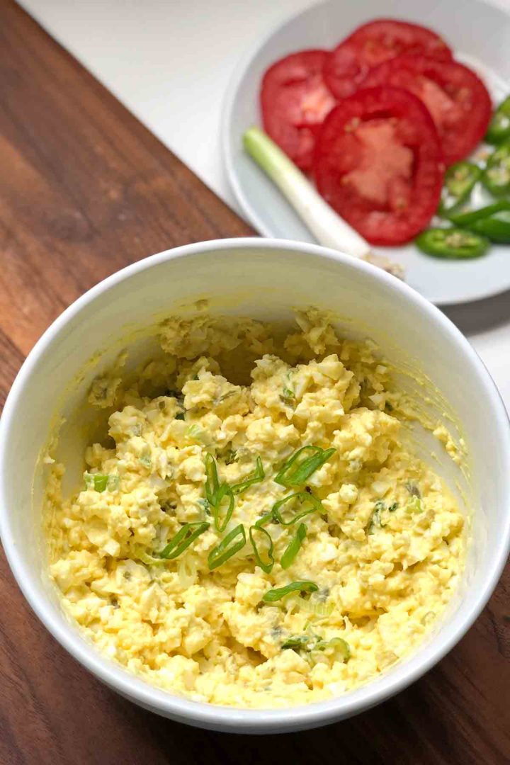 Fluffy Egg Salad In Bowl