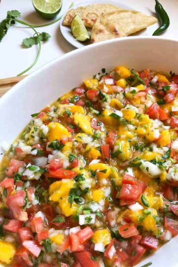 Mango Pico de Gallo recipe.