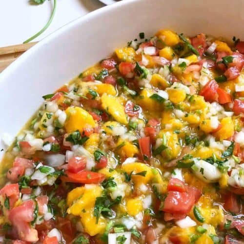 Mango Pico de Gallo recipe.