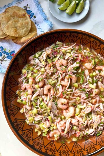 Seafood Cocktail recipe for Traditional Mexican Coctel