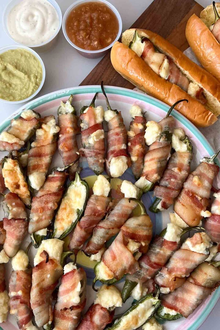 Bacon Wrapped Jalapeno Popper platter recipe.