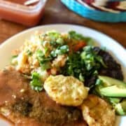 Plate of Chile Relleno Recipe Post.